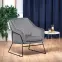 Fotel Soft 2 fényes szürke/fekete,11