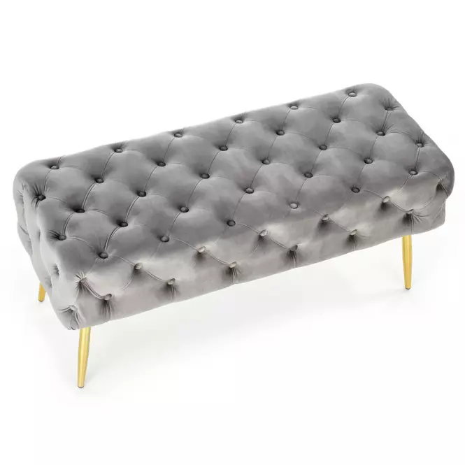 Puff Athena szürke/aranysárga,4