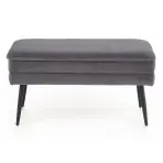 Puff Velva szürke/fekete