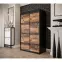 Szekrény Old Wood T 120 Fekete/Old Style,6