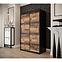 Szekrény Old Wood T 120 Fekete/Old Style,6