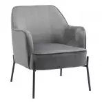 Fotel Bob Dark Grey Velvet 13