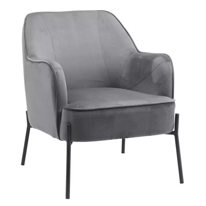 Fotel Bob Dark Grey Velvet 13