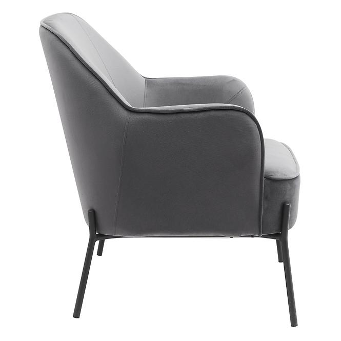 Fotel Bob Dark Grey Velvet 13