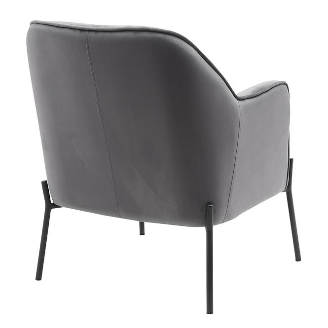 Fotel Bob Dark Grey Velvet 13