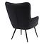 Fotel Jet Black Velvet 19,4