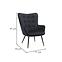 Fotel Jet Black Velvet 19,5
