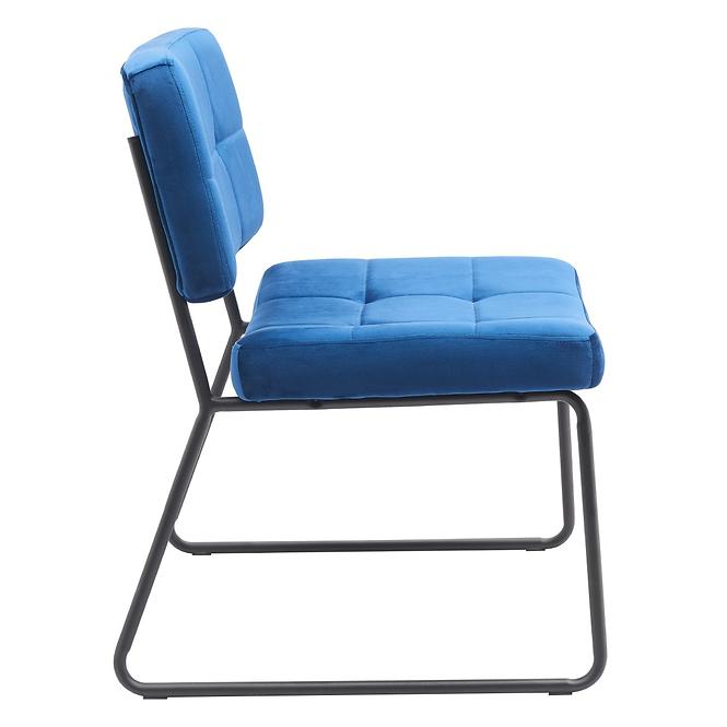 Fotel lábtartóval You&Me Blue Velvet,5