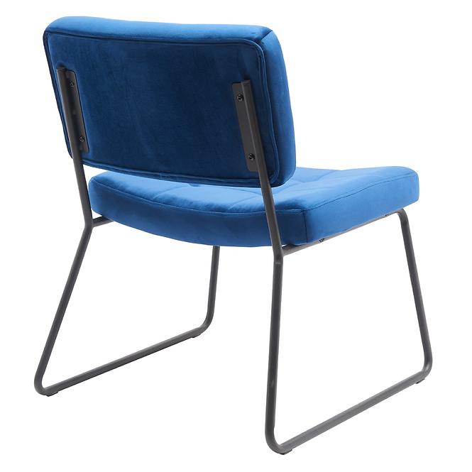 Fotel lábtartóval You&Me Blue Velvet,6