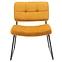 Fotel lábtartóval You&Me Yellow Velvet,3