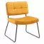 Fotel lábtartóval You&Me Yellow Velvet,4