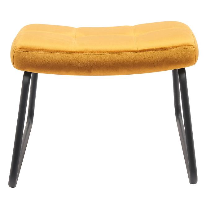 Fotel lábtartóval You&Me Yellow Velvet,7