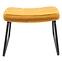 Fotel lábtartóval You&Me Yellow Velvet,7