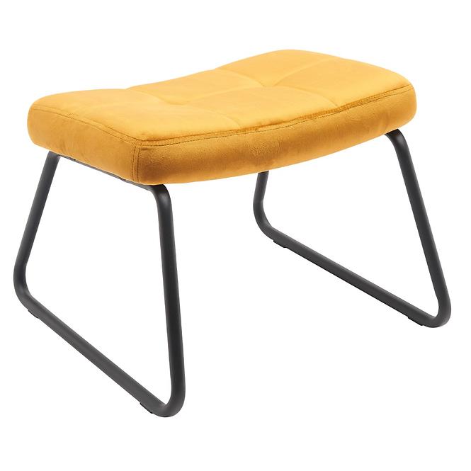 Fotel lábtartóval You&Me Yellow Velvet,8
