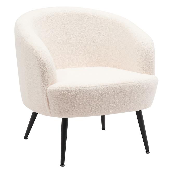 Fotel Mal Teddy White