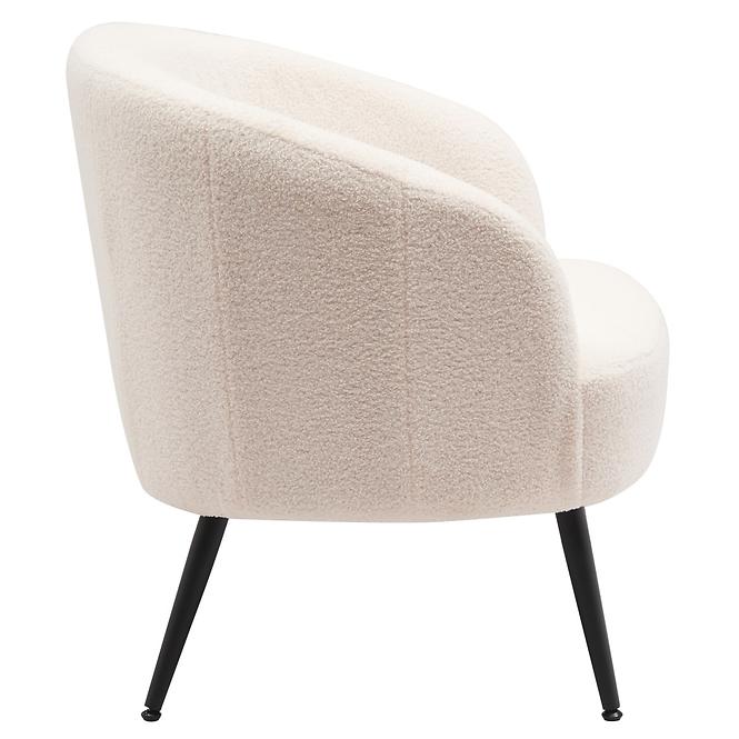 Fotel Mal Teddy White