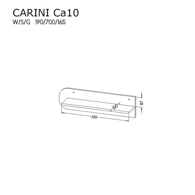 Függesztett polc Carini CA10
