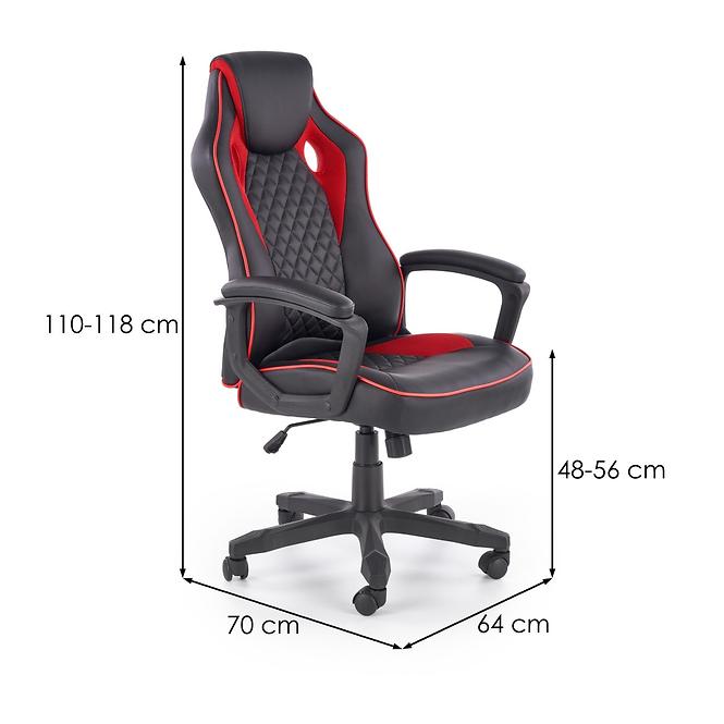 Irodai szék Baffin  Fekete/Piros