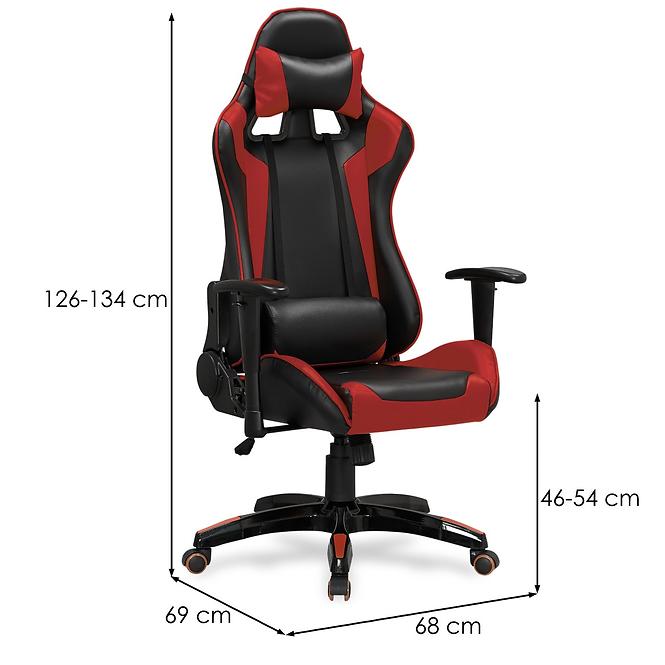 Irodai szék Defender Fekete/Piros,3