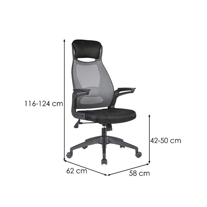 Forgószék Socket fekete/fehér