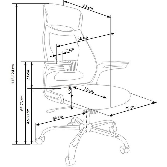 Forgószék Socket fekete/fehér,4