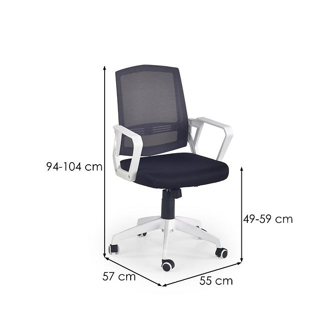 Irodai szék Ascot Fekete/fehér/szürke,3