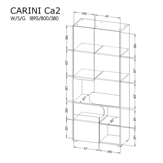 Állvány 3d Carini Ca2