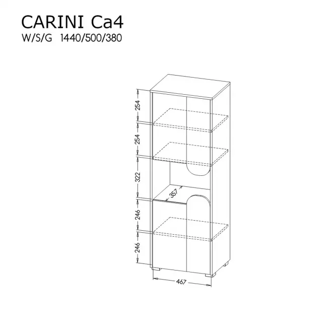 Állvány  2d Carini Ca4