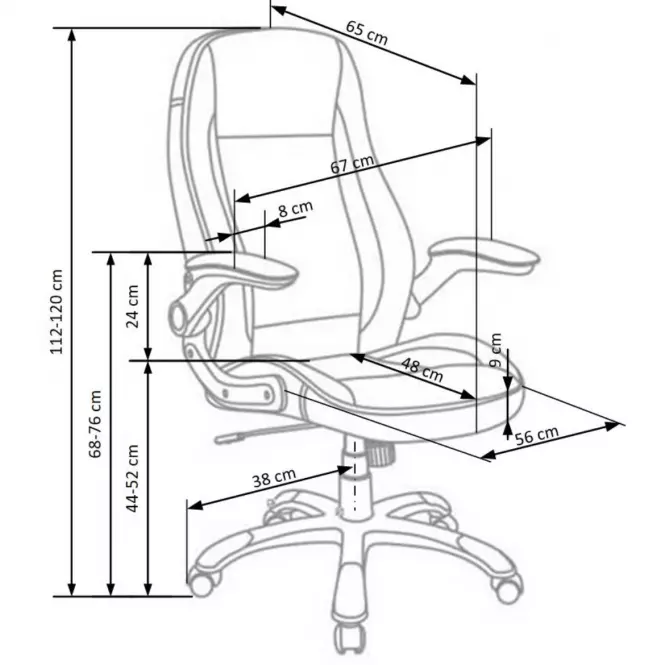 Irodai szék Saturn fehér,3