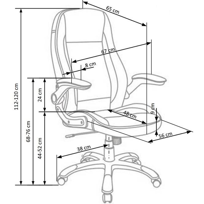 Forgószék Saturn szürke,3