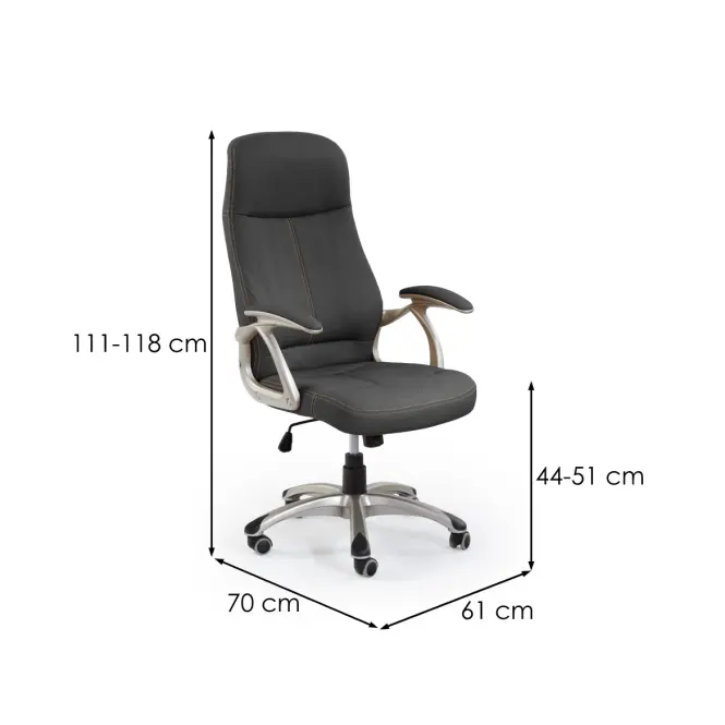 Irodai szék Edison Fekete,2