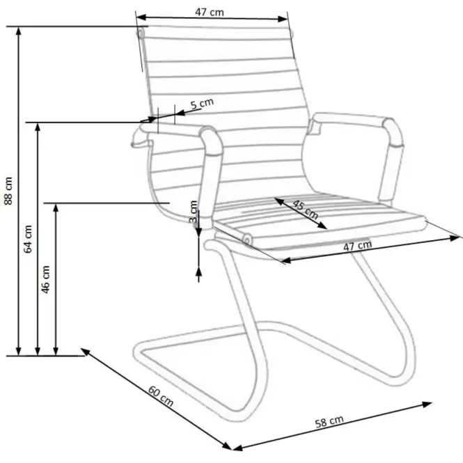 Irodai szék Prestige Skid Fekete
