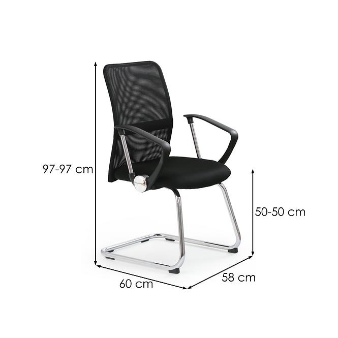 Fotel Vire skid fekete