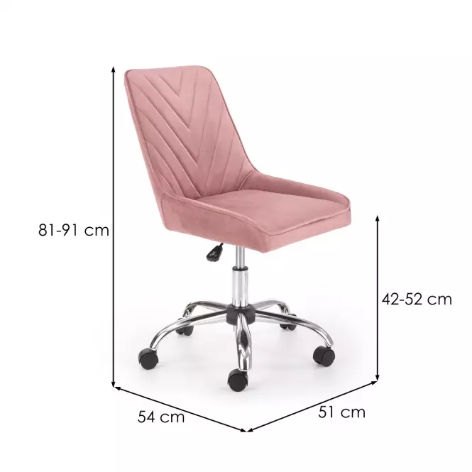 Irodai szék Rico Rózsaszín,12