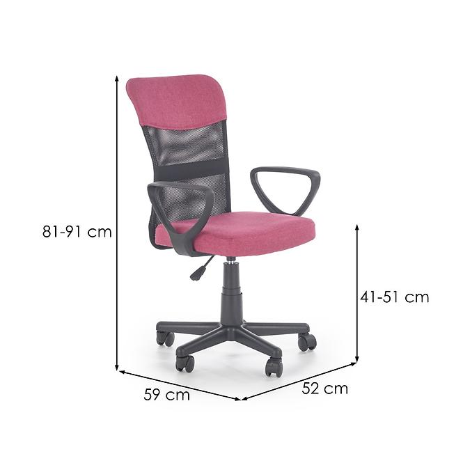 Irodai szék Timmy Rózsaszín/szürke