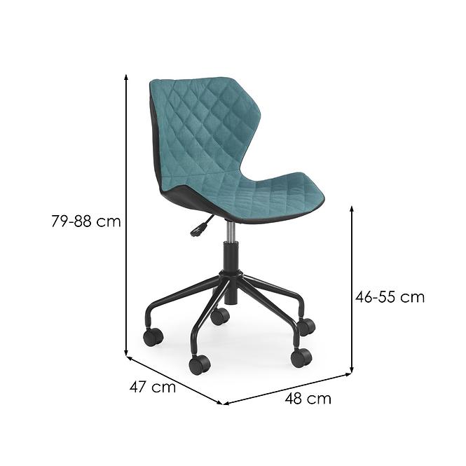 Irodai szék Matrix Fekete/Türkiz