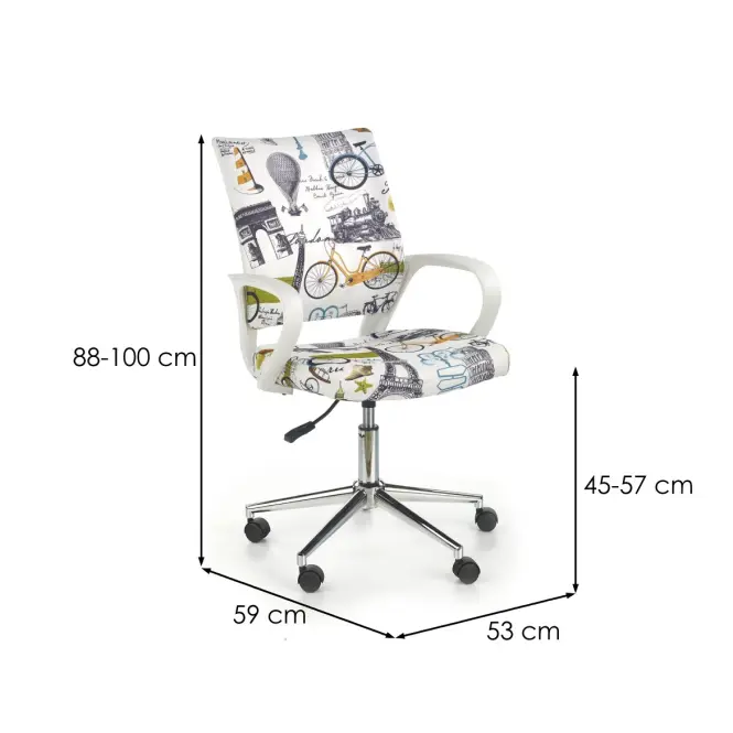 Irodai szék Ibis Paris Sokszínű,3