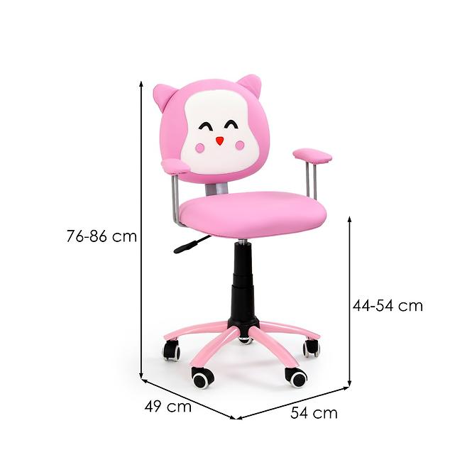 Irodai szék Kitty Rózsaszín