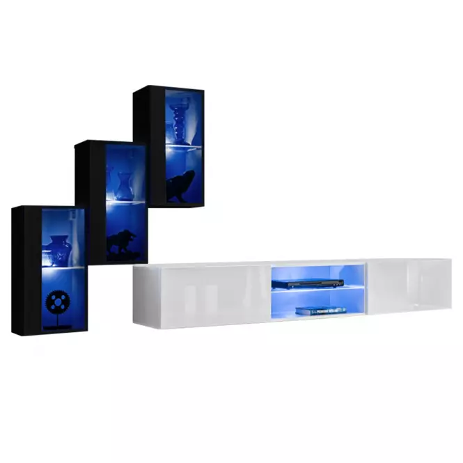 Nappali Bútor Switch Xxii Fekete/Fehér