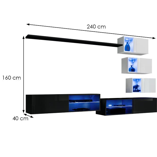 Nappali Bútor Switch Xxiv Fekete/Fehér,3
