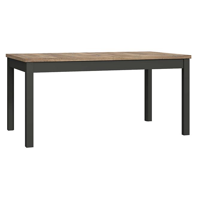 Kinyitható asztal Gudrid  160,4/207x90,2cm tölgy flagstaff/fekete