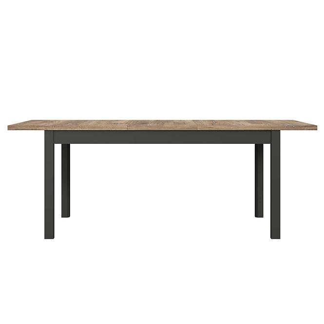 Kinyitható asztal Gudrid  160,4/207x90,2cm tölgy flagstaff/fekete