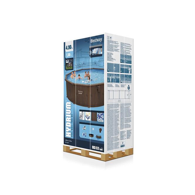 Fém medence Hydrium 4,9x1,3 m deszka 561CU,10