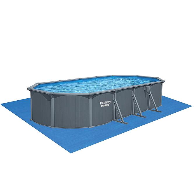 Fém medence Hydrium 7,3x3,6x1,3 m antracit 561CW,3