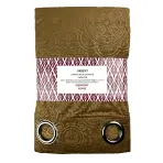 Függöny Orient karikákkal 135x250 mustár Merkury Home