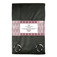 Függöny Chic karikákkal 135x250 sötét szürke Merkury Home