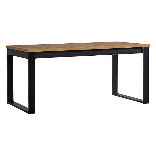 Összecsukható asztal Lamelo La14 160/240x90cm Wotan tölgy/Fekete Matt