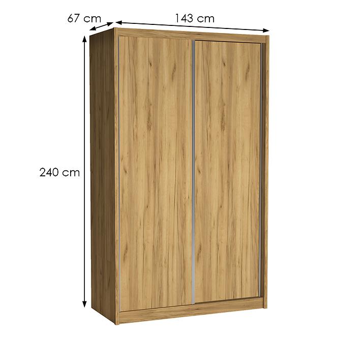 Szekrény Karol 143 kraft aranysárga,2