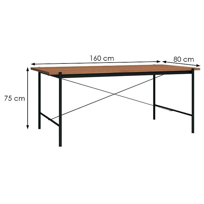 Asztal Point DT01 tölgy természetes