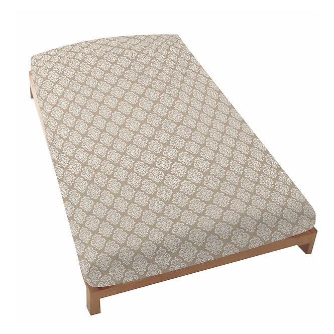 Lepedő elasztikus Classic pamut ekrü/bézs 220x200 + 25 Merkury Home